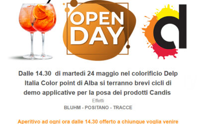 24 maggio dalle 14.30: Open day CANDIS nel colorificio di Alba